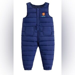 NEW - Toddler Girls/Boys Winter Warm Snow Pants Overalls Zipper Jumpsuits 2-3T